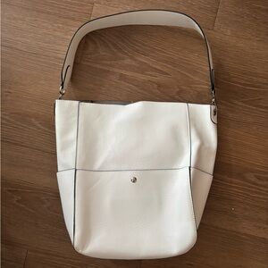 WHITE TOTE BAG PURSE